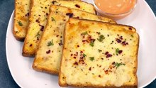 Crispy Cheesy Garlic Bread in 5 minutes｜Restaurant Style｜Instant Garlic Bread Recipe