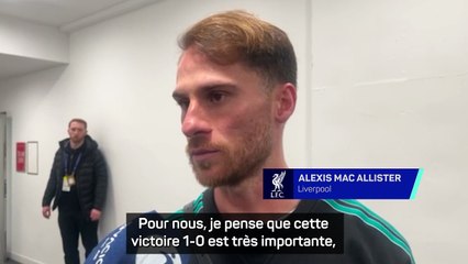 Mac Allister : "Cette victoire nous apporte un peu de calme"