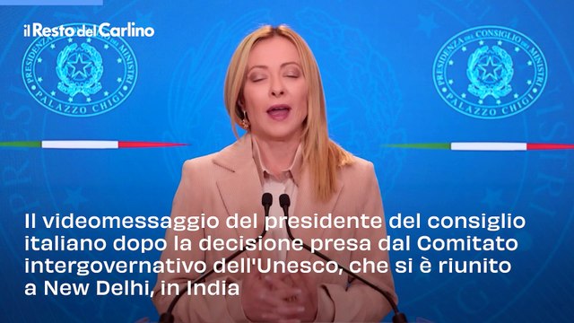 Meloni sulla cucina italiana patrimonio Unesco: Un orgoglio