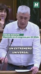 Oskar Matute (EH Bildu) recuerda en el Congreso a Robe Iniesta, fallecido hoy a los 63 años: “La vida es galopar un camino empedrado de horas, minutos y segundos”