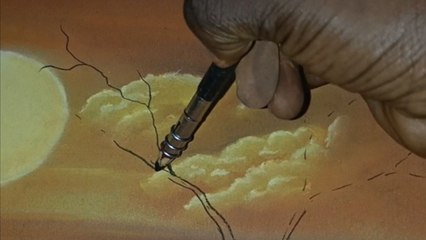 Artist finds joy in painting with pastel colors that reflect inner peace