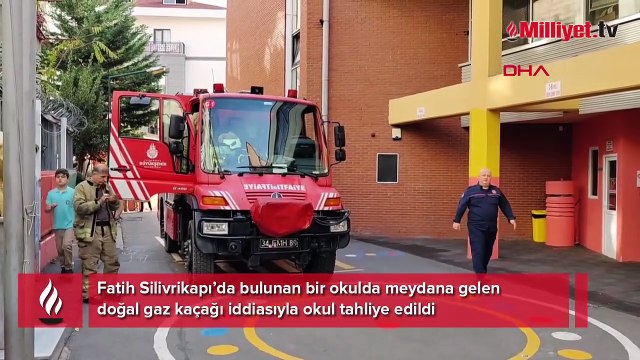 Fatih'te doğal gaz kaçağı! Okul tahliye edildi