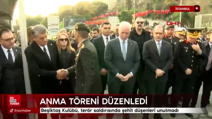 Beşiktaş Kulübü, terör saldırısında şehit düşenler için anma töreni düzenledi