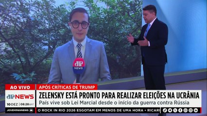 Zelensky diz estar pronto para eleições na Ucrânia sob condições