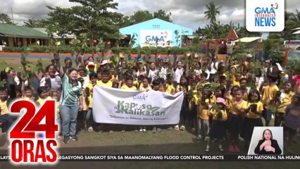 Pagtatayo ng 4 na Kapuso classroom sa Bohol, sinabayan ng GMAKF ng tree planting | 24 Oras