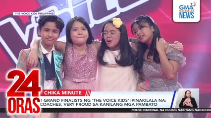 4 grand finalists ng 'The Voice Kids' ipinakilala na; coaches, very proud sa kanilang mga pambato | 24 Oras