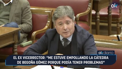 El ex vicerrector: "Me estuve empollando la cátedra de Begoña Gómez porque podía tener problemas"