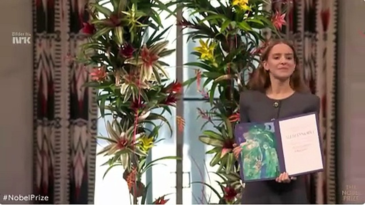 La hija de Corina Machado recibe el Premio Nobel de la Paz en su nombre