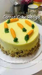 please don't unethical in your life carrot 🥕 cheese cake please check ingredients on my Instagram and Tiktok channel. and follow me also we are on YouTube channel cooking with Hafsa. thanks for watching this video.