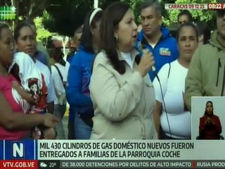 Habitantes de la pquia. Coche fueron beneficiados con la entrega de más de 1.400 cilindros nuevos