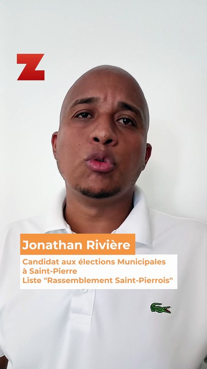 Jonathan Rivière - Candidat aux élections Municipales à Saint-Pierre - Liste "Rassemblement Saint-Pierrois"