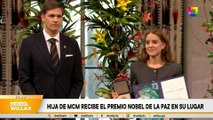 HIJA DE MCM RECIBE EL PREMIO NOBEL DE LA PAZ EN SU LUGAR | Willax