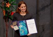 Hija de María Corina Machado recibe el premio Nobel de la Paz