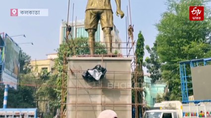 কলকাতায় মেসি মূর্তি, কিংবদন্তিকে স্বাগত জানাতে তৈরি তিলোত্তমা