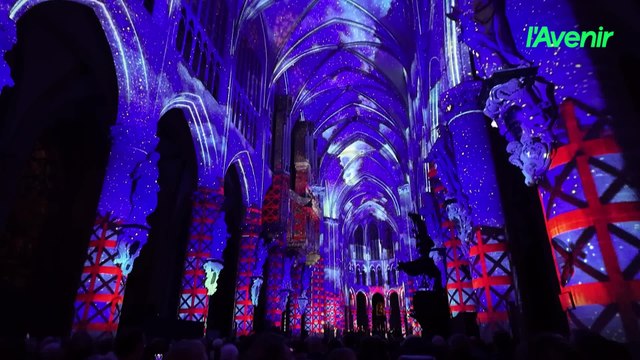 Luminiscence, le sons et lumières qui enlumine la cathédrale Saints-Michel-et-Gudule pour ses 800 ans