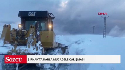 Şırnak’ta karla mücadele çalışması