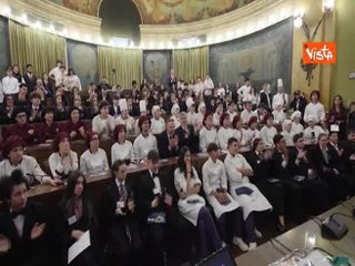 Cucina italiana patrimonio Unesco, il momento della proclamazione e l'applauso dei cuochi