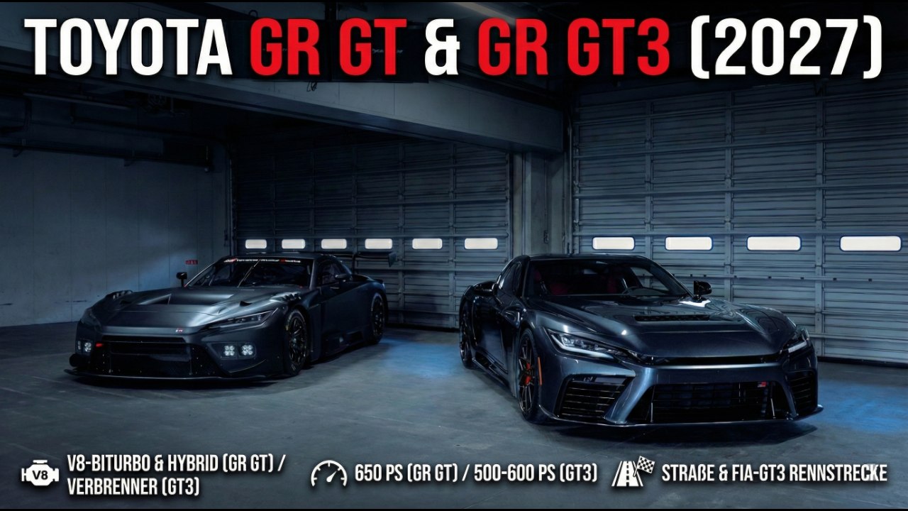 Toyota GR GT & GR GT3 (2027) – V8-Power für Straße & Rennstrecke
