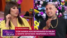 Moria Casán acorraló a L-Gante con sus preguntas sobre la China Suárez: "No me quemés"