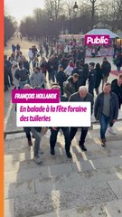 Quand François Hollande et Marcel Campion profitent d’un tour à la Fête foraine des Tuileries
