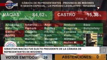 Sebastian Macías fue electo presidente de la Cámara de Representantes de Misiones