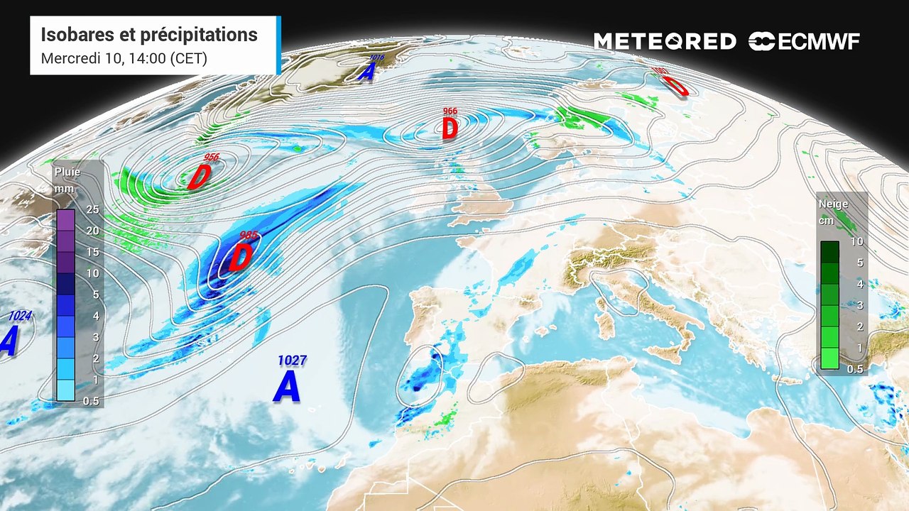 Nombreux brouillards et nuages bas en France !