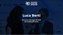 Luca Berti, CEO e Country Manager di Creditsafe Italia, ai Money Awards 2025