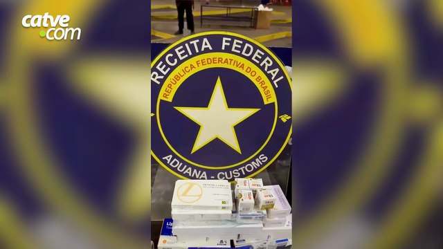 325 ampolas de anabolizantes são apreendidas na Ponte Internacional da Amizade