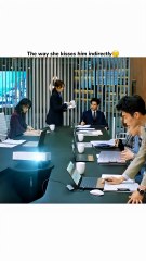 The way she kisses him indirectly🤭 _ Love Is Sweet Romantic Scene #shortsfeed #fy