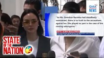 Reklamo kaugnay sa missing sabungeros vs Gretchen Barretto at 10 iba pa, ibinasura ng DOJ Panel of Prosecutors | SONA