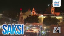 Higanteng Christmas tree, muling pinailawan sa lugar kung saan pinaniniwalaang ipinanganak si Hesus | Saksi