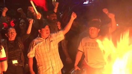 Protestas en Tegucigalpa tras denuncias de fraude en las elecciones presidenciales de Honduras
