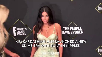 Kim Kardashian Just Launched a New Skims Bra With Built-in Nipples