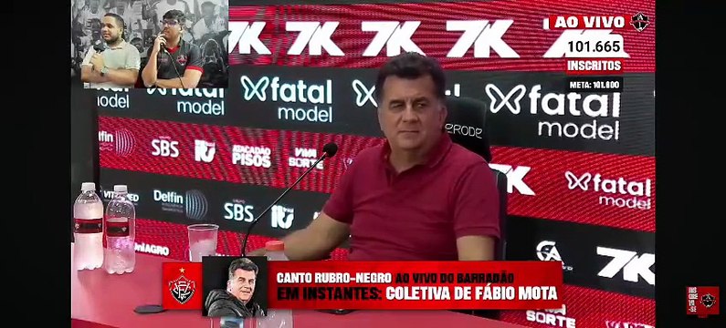 Jogador titular deixa o Vitória e Fábio Mota revela: Tinha queixas com relação a torcida