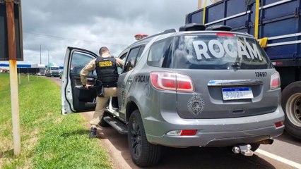 Correria na BR-277: Ação com viaturas e helicóptero da PM chama atenção na entrada de Cascavel