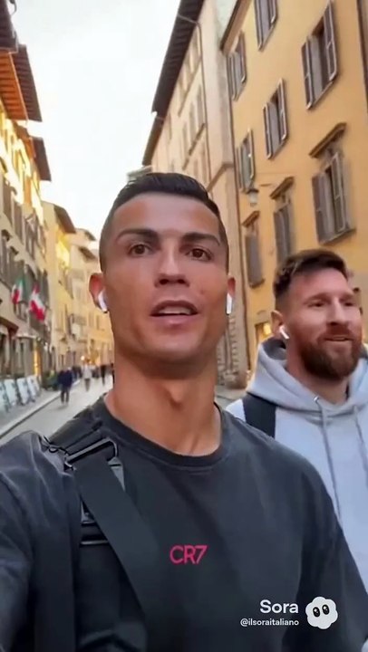 Cristiano Ronaldo e Messi vanno pazzi per i panettoni di Nonna Silvi (ma è intelligenza artificiale...)
