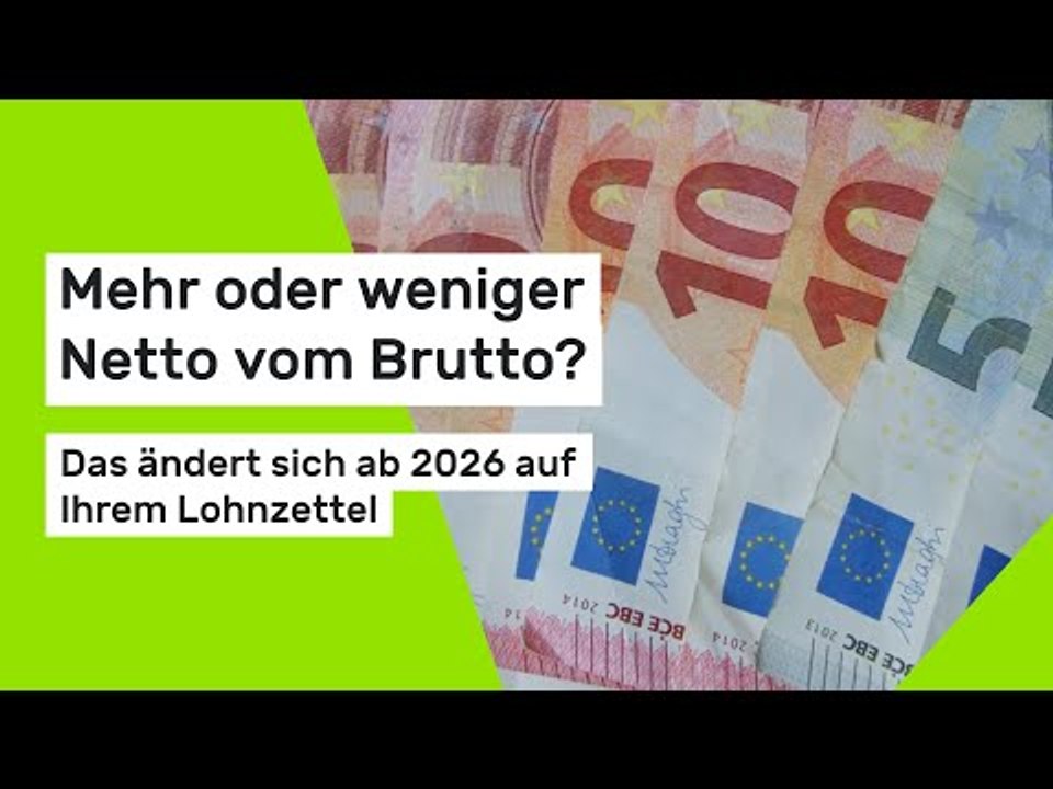 Das ändert sich ab 2026 auf Ihrem Lohnzettel