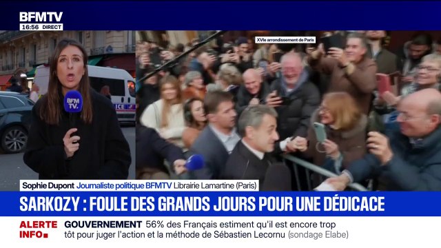 Nicolas Sarkozy a été accueilli en grande pompe pour sa séance de dédicaces de son dernier livre Le journal d'un prisonnier