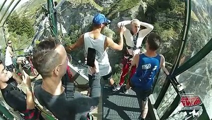 Justin Bieber Does A Backwards Dive Off Terrifyingly High Bungee Jump In New Zealand -- Insane Video