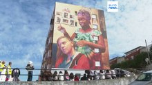 Wonder walls: New murals on façades in Lisbon's Zambujal neighbourhood tell locals' stories