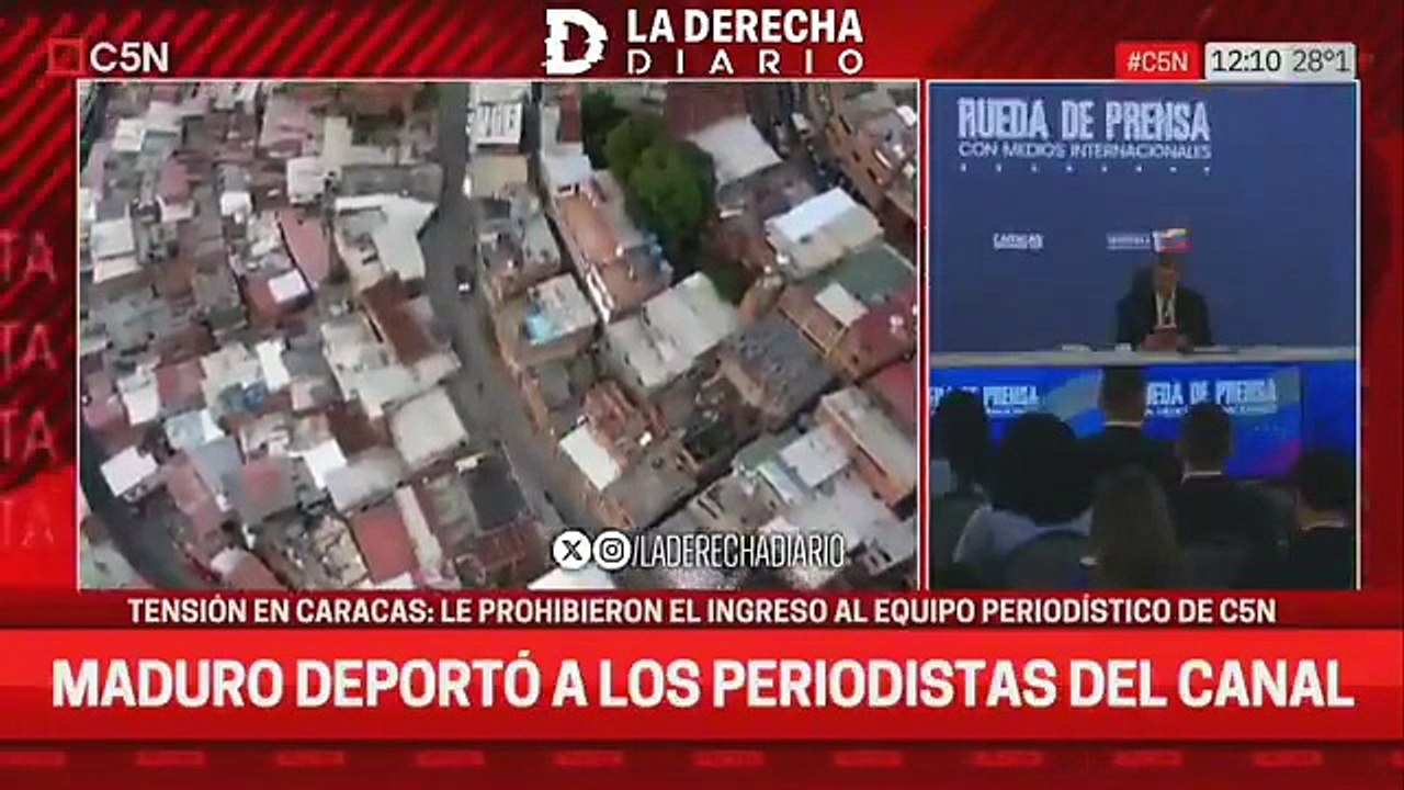 MADURO RETUVO A PERIODISTAS DE C5N Y LES SACÓ LOS PASAPORTES