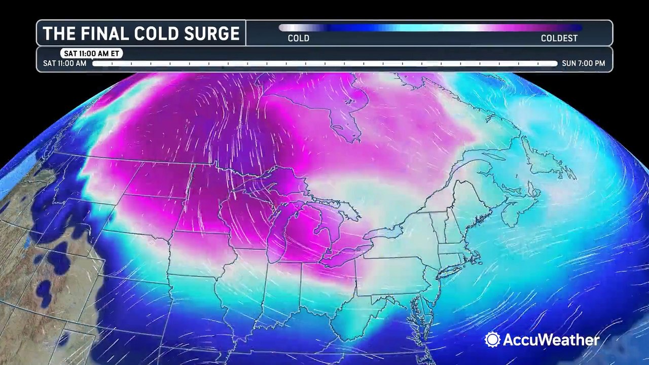 Cold and snow on the way for the central and eastern US