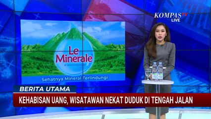 Diduga Kehabisan Bekal, Wisatawan Nekat Duduk di Jalan Raya Nusa Penida Bali| BERUT