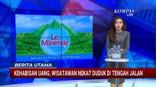 Diduga Kehabisan Bekal, Wisatawan Nekat Duduk di Jalan Raya Nusa Penida Bali| BERUT