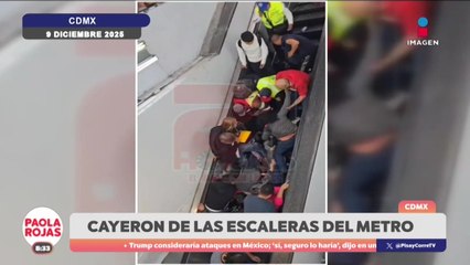 12 lesionados tras caída en escaleras de la Línea 9 del Metro | DPC con Paola Rojas