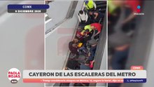 12 lesionados tras caída en escaleras de la Línea 9 del Metro | DPC con Paola Rojas