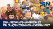 Bonecas restauradas garantem sorrisos para crianças de comunidade carente em Cariacica