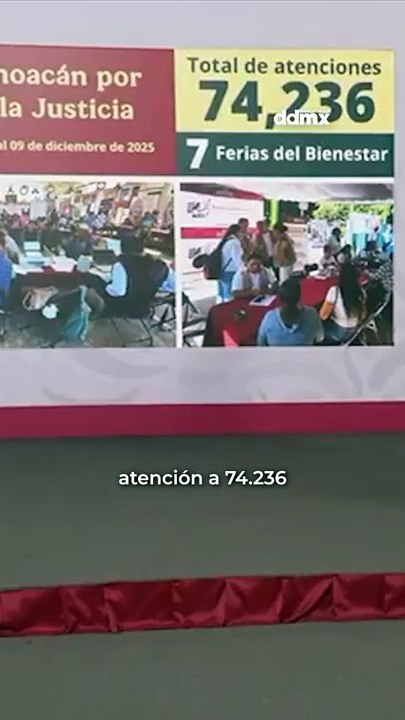 La titular de la SEGOB, Rosa Icela Rodríguez, ha compartido los avances del Plan Michoacán