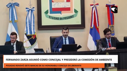 Fernando Zarza asumió como concejal de Posadas y presidirá la Comisión de Ambiente