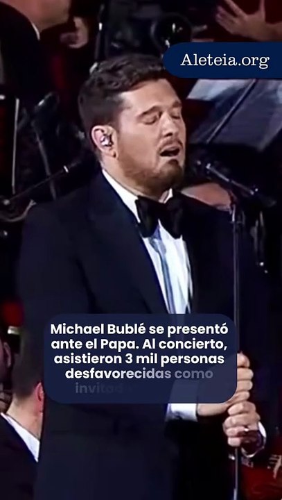Michael Bublé en el Vaticano